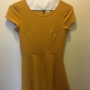 Mustard Yellow Mini Dress